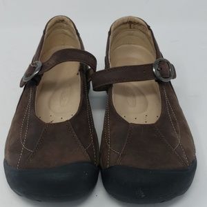 Keen Toyah Brown leather casual buckle maryjane 8